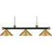 Riviera Bronze Satin Gold Island Billiard Pendant | theLightShop