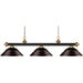 Riviera Bronze Satin Gold Island Billiard Pendant | theLightShop