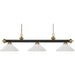 Riviera Bronze Satin Gold Island Billiard Pendant | theLightShop