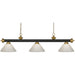 Riviera Bronze Satin Gold Island Billiard Pendant | theLightShop