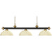 Riviera Bronze Satin Gold Island Billiard Pendant | theLightShop
