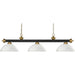 Riviera Bronze Satin Gold Island Billiard Pendant | theLightShop