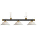 Riviera Bronze Satin Gold Island Billiard Pendant | theLightShop
