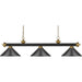 Riviera Bronze Satin Gold Island Billiard Pendant | theLightShop