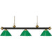Riviera Bronze Satin Gold Island Billiard Pendant | theLightShop
