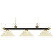 Riviera Bronze Satin Gold Island Billiard Pendant | theLightShop