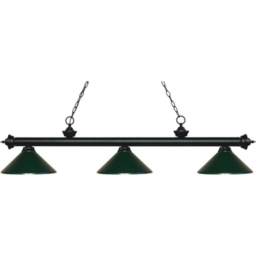 Riviera Matte Black Island Billiard Pendant | theLightShop