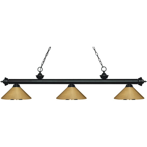 Riviera Matte Black Island Billiard Pendant | theLightShop