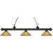 Riviera Matte Black Island Billiard Pendant | theLightShop