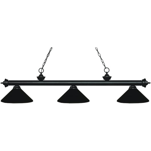 Riviera Matte Black Island Billiard Pendant | theLightShop
