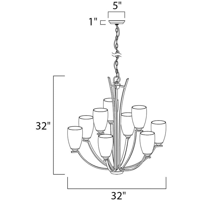Rocco Polished Chrome Chandelier - Chandeliers