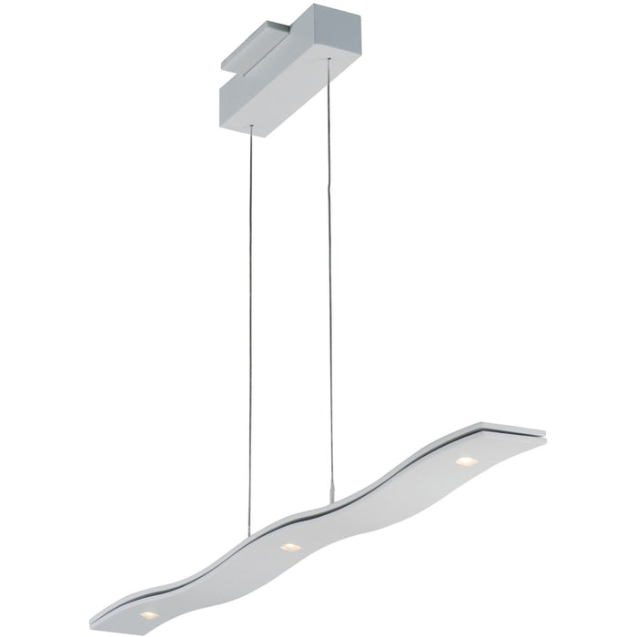 Roller Matte White LED Linear Pendant - Pendants