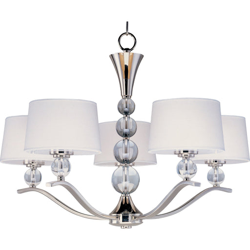 Rondo Polished Nickel Chandelier - Chandeliers