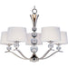 Rondo Polished Nickel Chandelier - Chandeliers