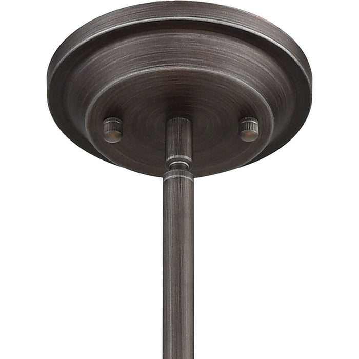 Rosslyn Weathered Zinc Matte Silver Pendant - Pendants