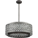 Rosslyn Weathered Zinc Matte Silver Pendant - Pendants