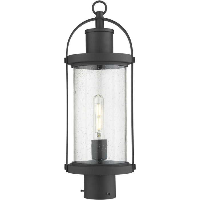Roundhouse Black Outdoor Post Mount Fixture | theLightShop