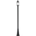 Roundhouse Black Outdoor Post Mounted Fixture | theLightShop