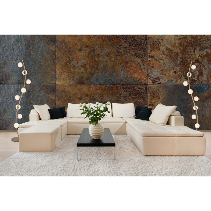 Rover Metallic Gold LED Floor Lamp - Floor Lamps