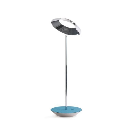 Royyo Desk Lamp Chrome body Azure Felt base plate - Desk Lamps