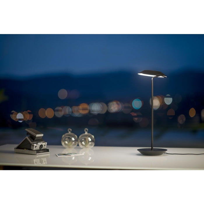 Royyo Desk Lamp Matte Black body Azure Felt base plate - Desk Lamp