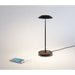 Royyo Desk Lamp Matte Black body Oiled Walnut base plate - Desk Lamp