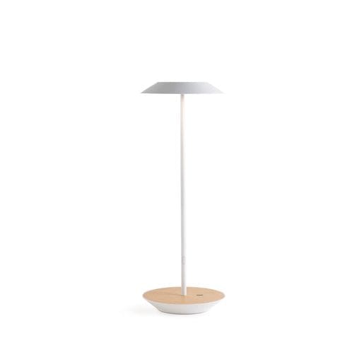 Royyo Desk Lamp Matte White body White Oak base plate - Desk Lamps