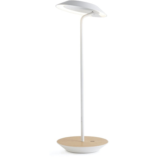 Royyo Desk Lamp Matte White body White Oak base plate - Desk Lamp