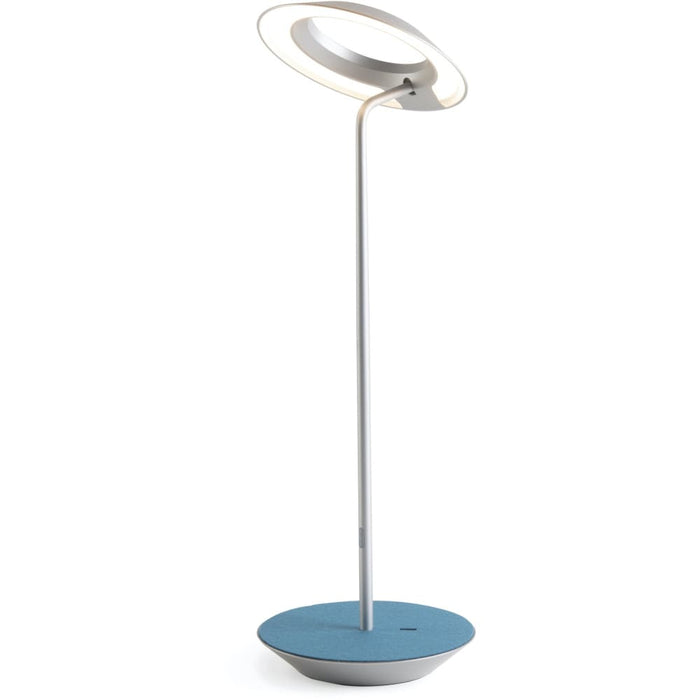 Royyo Desk Lamp Silver body Azure Felt base plate - Desk Lamp