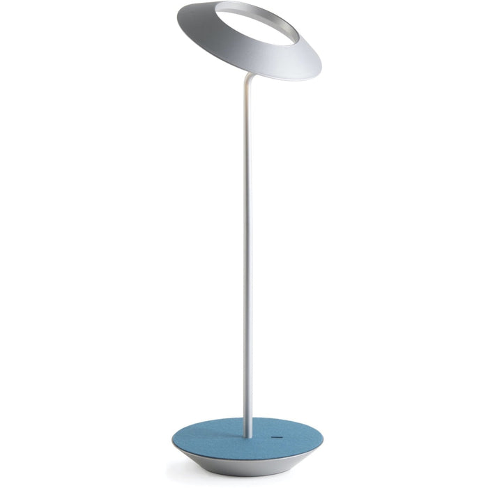 Royyo Desk Lamp Silver body Azure Felt base plate - Desk Lamp