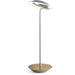 Royyo Desk Lamp Silver body Brushed Brass base plate - Desk Lamp