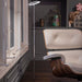 Royyo Floor Lamp Chrome Body Azure Felt base plate - Floor Lamps