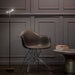 Royyo Floor Lamp Matte Black Body Azure Felt base plate - Floor Lamps
