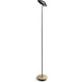 Royyo Floor Lamp Matte Black Body Brushed Brass base plate - Floor Lamp