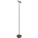 Royyo Floor Lamp Matte Black Body Oiled Walnut base plate - Floor Lamp