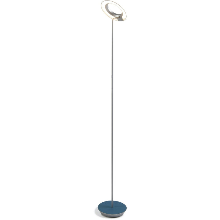 Royyo Floor Lamp Silver Body Azure Felt base plate - Floor Lamp