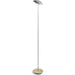 Royyo Floor Lamp Silver Body Brushed Brass base plate - Floor Lamp