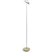 Royyo Floor Lamp Silver Body Brushed Brass base plate - Floor Lamp