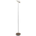 Royyo Floor Lamp Silver Body Oiled Walnut base plate - Floor Lamp