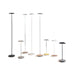Royyo Floor Lamp Silver Body White Oak base plate - Floor Lamp