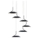 Royyo Pendant (Circular with 6 pendants) Matte Black Matte Black Canopy - Pendant