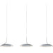 Royyo Pendant (linear with 3 pendants) Silver Silver Canopy - Pendant