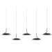 Royyo Pendant (linear with 5 pendants) Matte Black Matte Black Canopy - Pendant