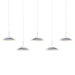 Royyo Pendant (linear with 5 pendants) Silver Silver Canopy - Pendants
