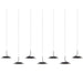 Royyo Pendant (linear with 7 pendants) Matte Black Matte Black Canopy - Pendant