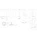 Royyo Pendant (linear with 7 pendants) Matte White with Gold accent Matte White Canopy - Pendant