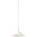 Royyo Pendant (single) Matte White with Gold accent - Pendant