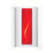 Ruby Current Satin White Wall Sconce - Wall Sconce