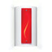 Ruby Current Satin White Wall Sconce - Wall Sconce
