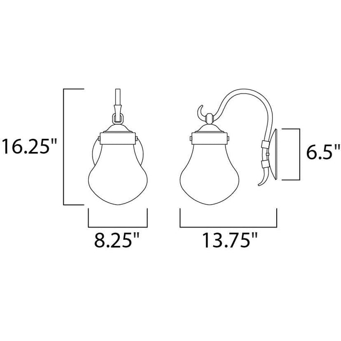 Rustica Blacksmith LED Outdoor Wall Mount - Outdoor Wall Mount